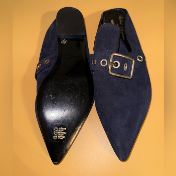 Robert Clergerie X Self Portrait Lopal Mules Loafers Suede Black 40/10.5 NWOB - Picture 12 of 12